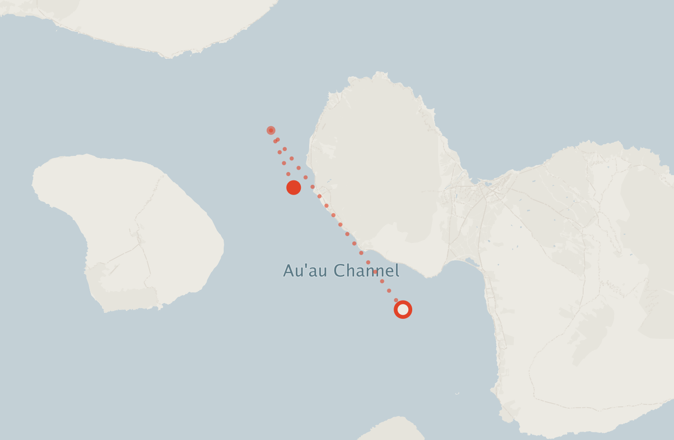 Activity map — real sighting points on an OpenStreetMap basemap