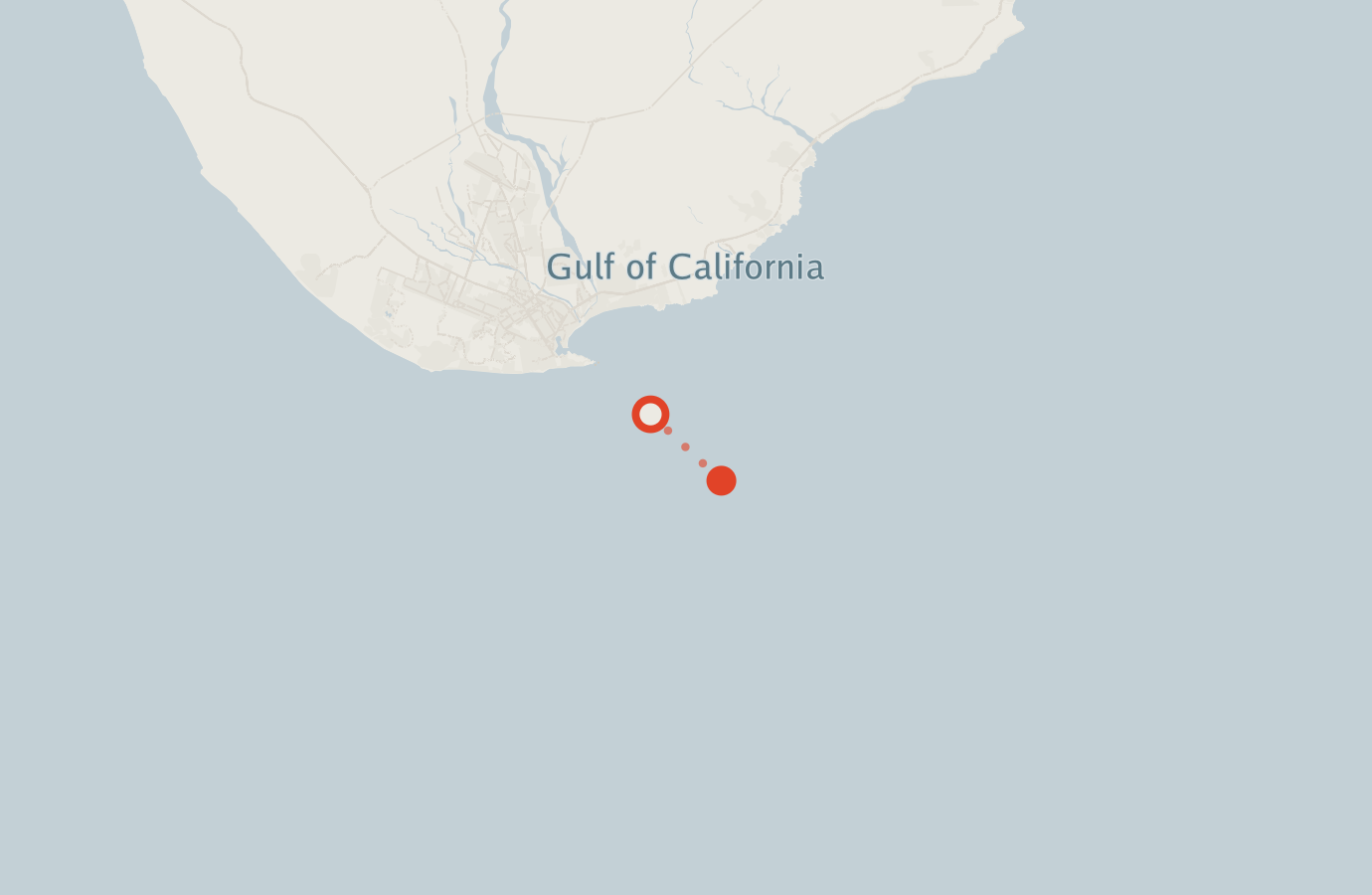 Activity map — real sighting points on an OpenStreetMap basemap
