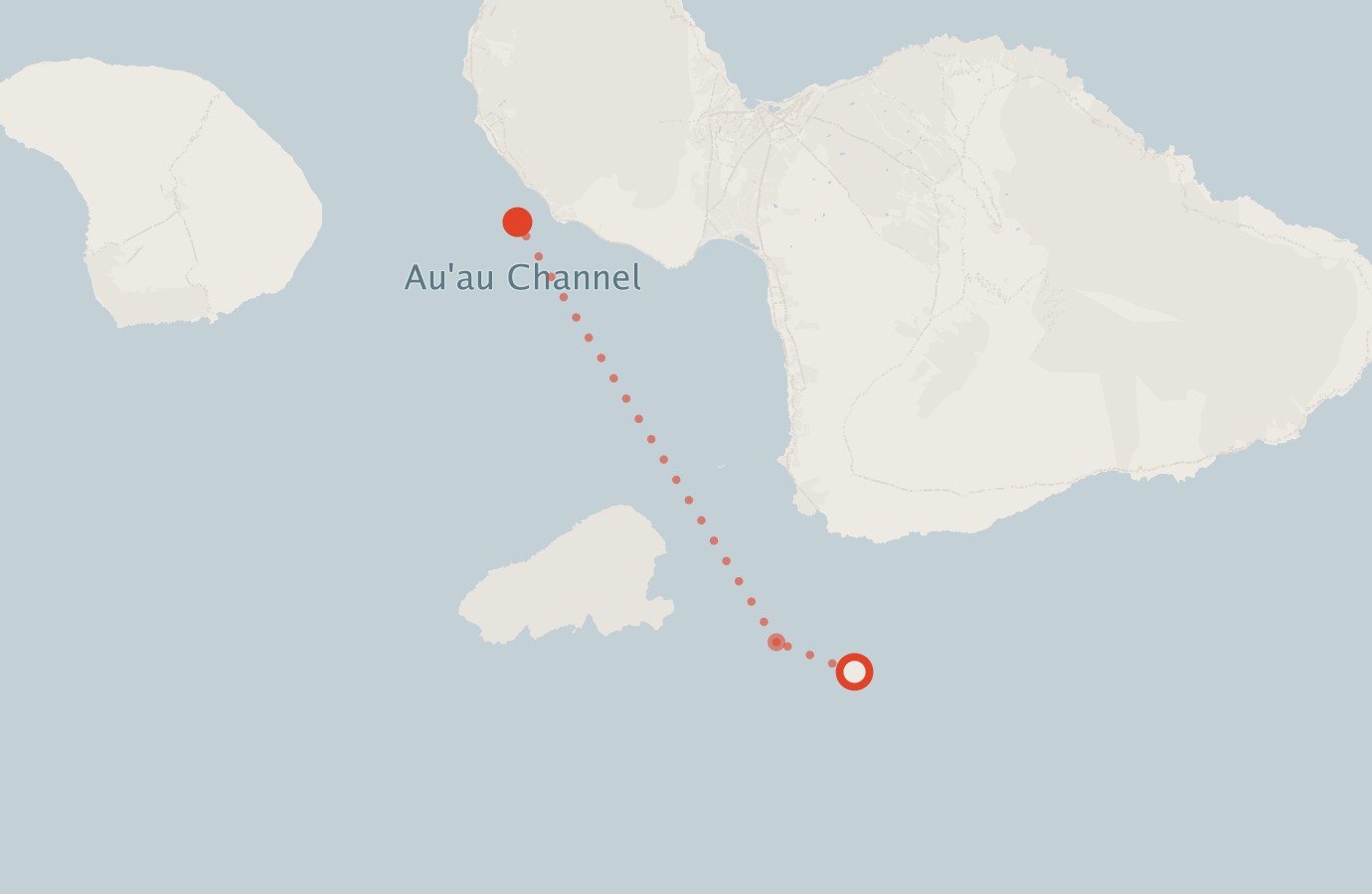 Activity map — real sighting points on an OpenStreetMap basemap