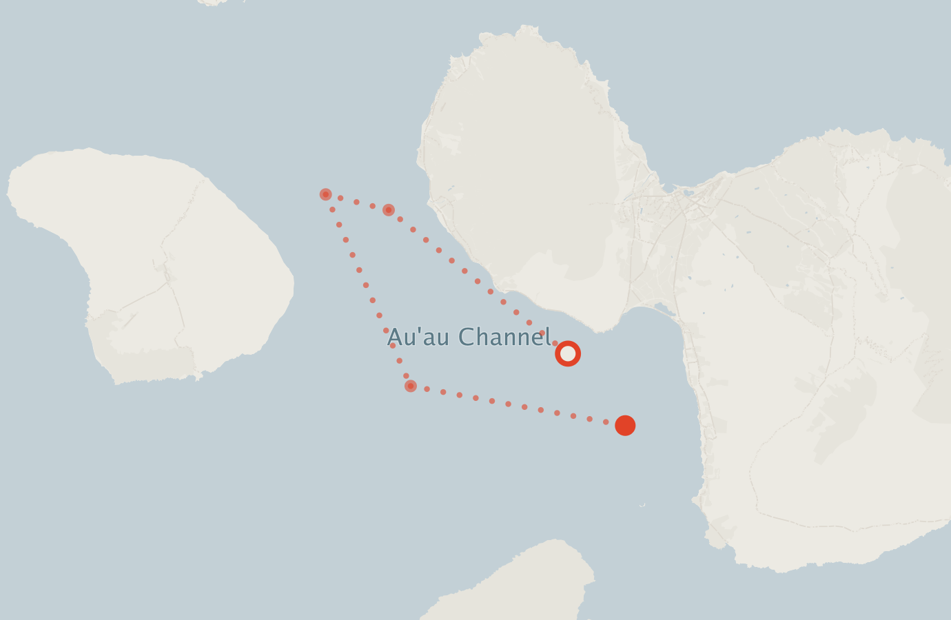 Activity map — real sighting points on an OpenStreetMap basemap