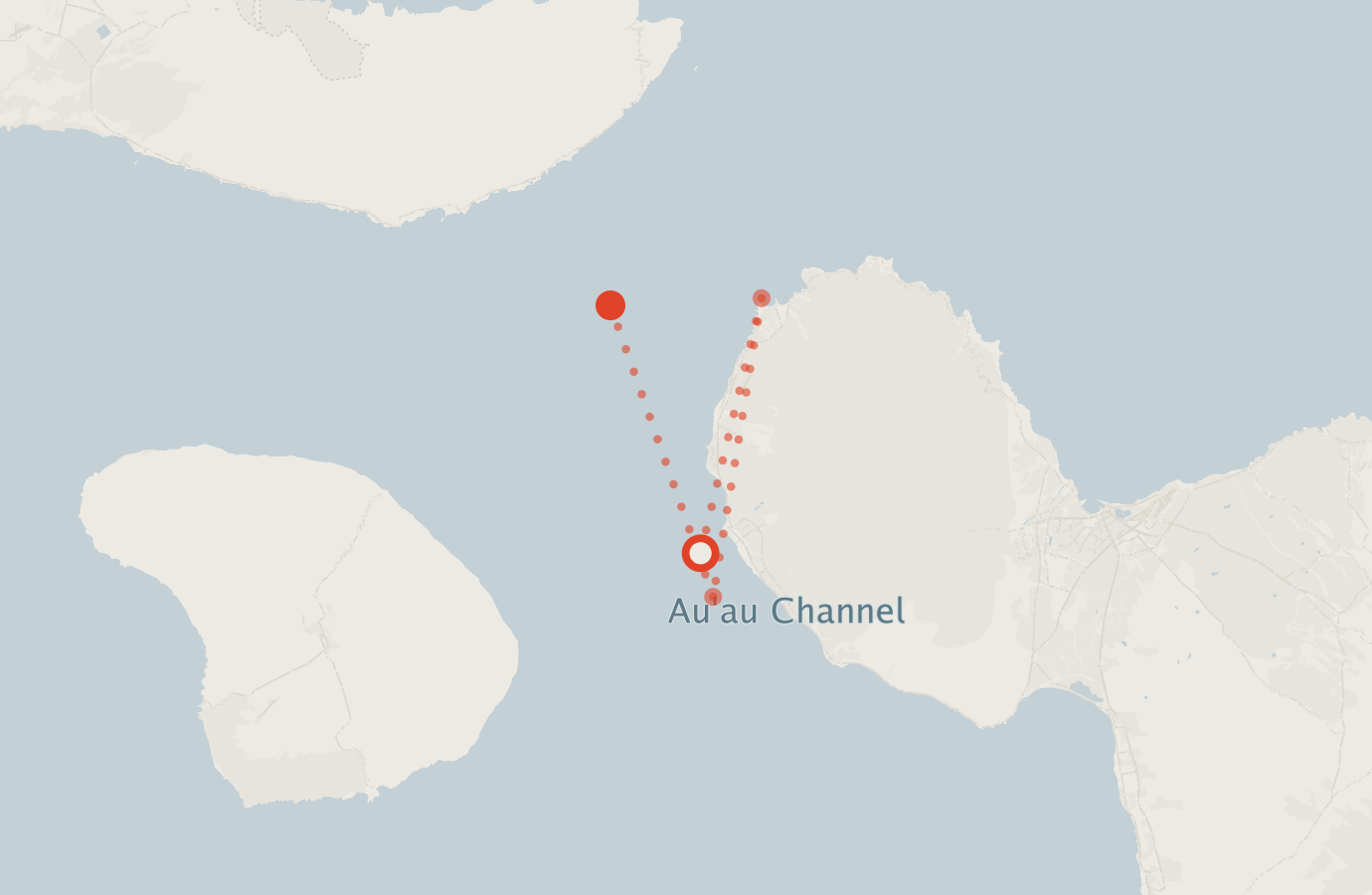 Activity map — real sighting points on an OpenStreetMap basemap