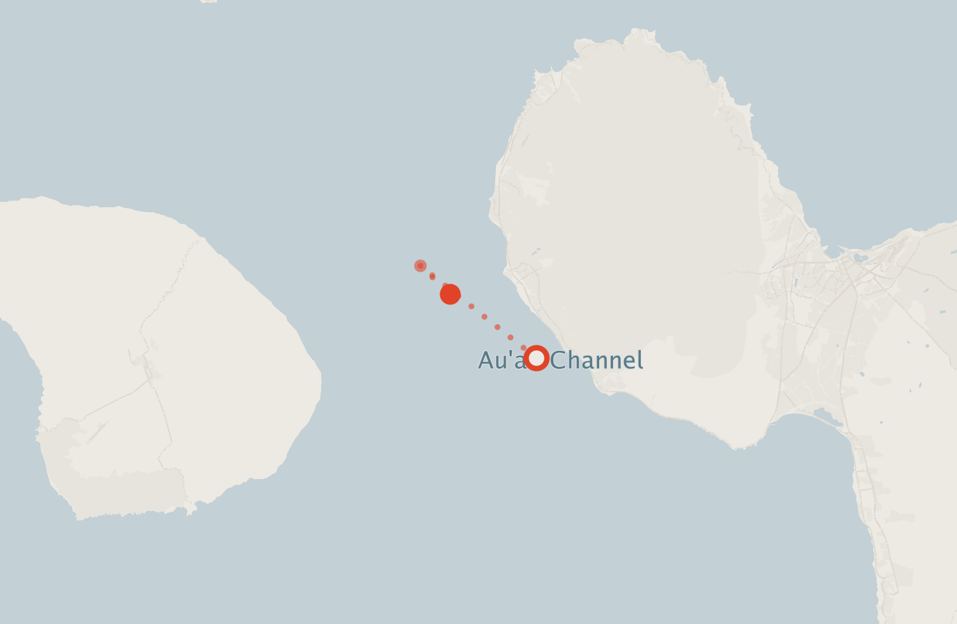 Activity map — real sighting points on an OpenStreetMap basemap