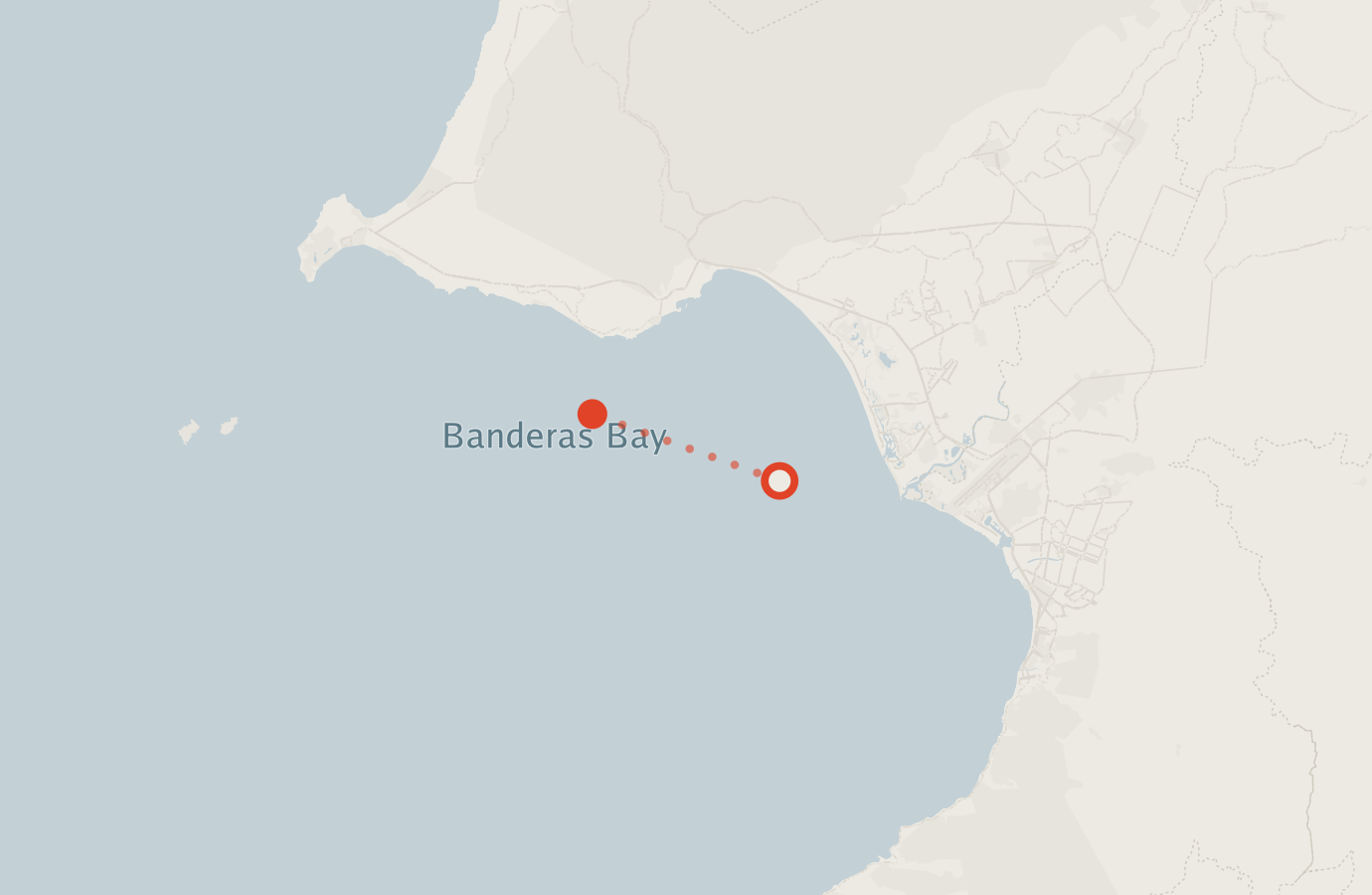 Activity map — real sighting points on an OpenStreetMap basemap