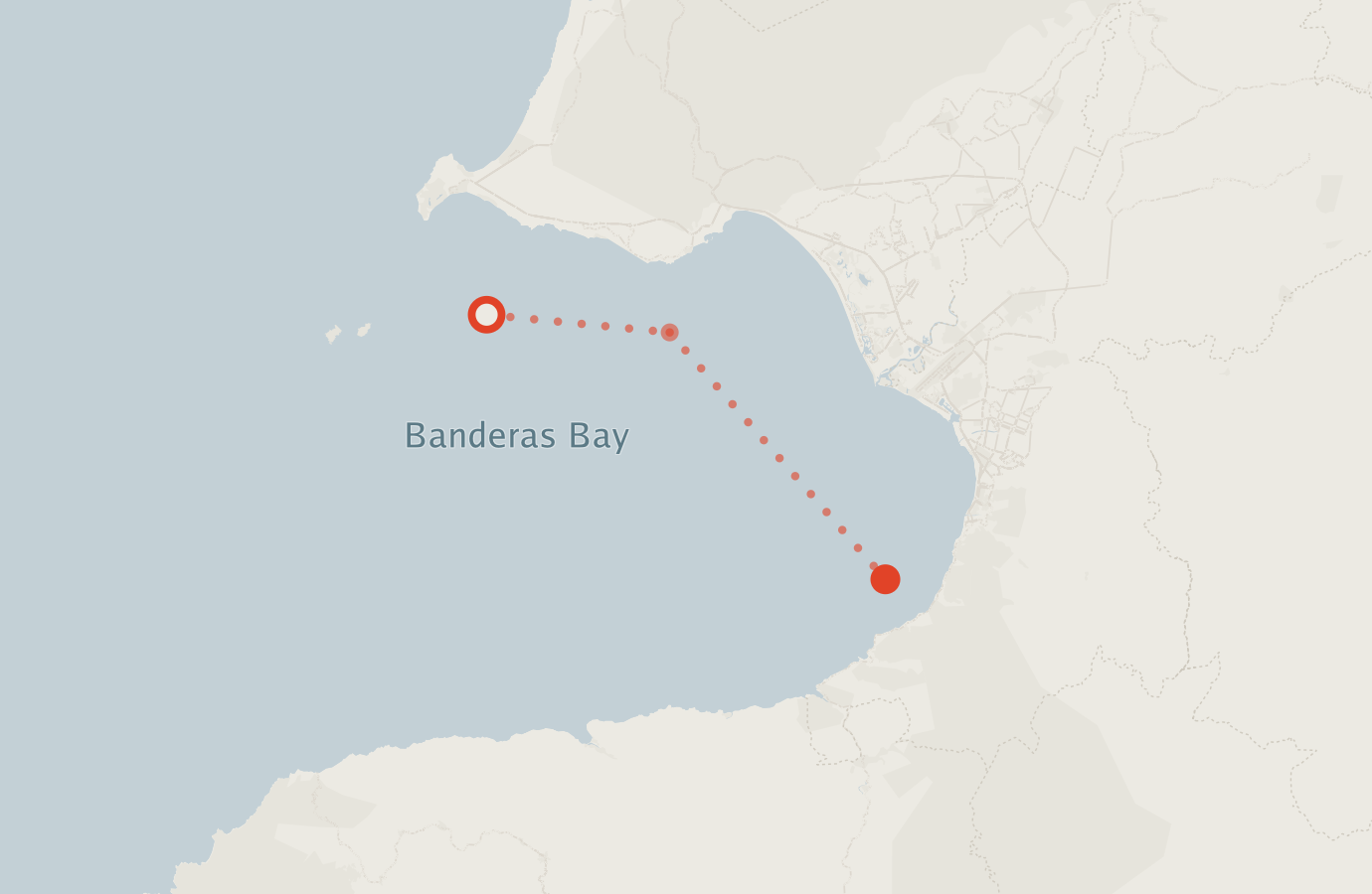 Activity map — real sighting points on an OpenStreetMap basemap