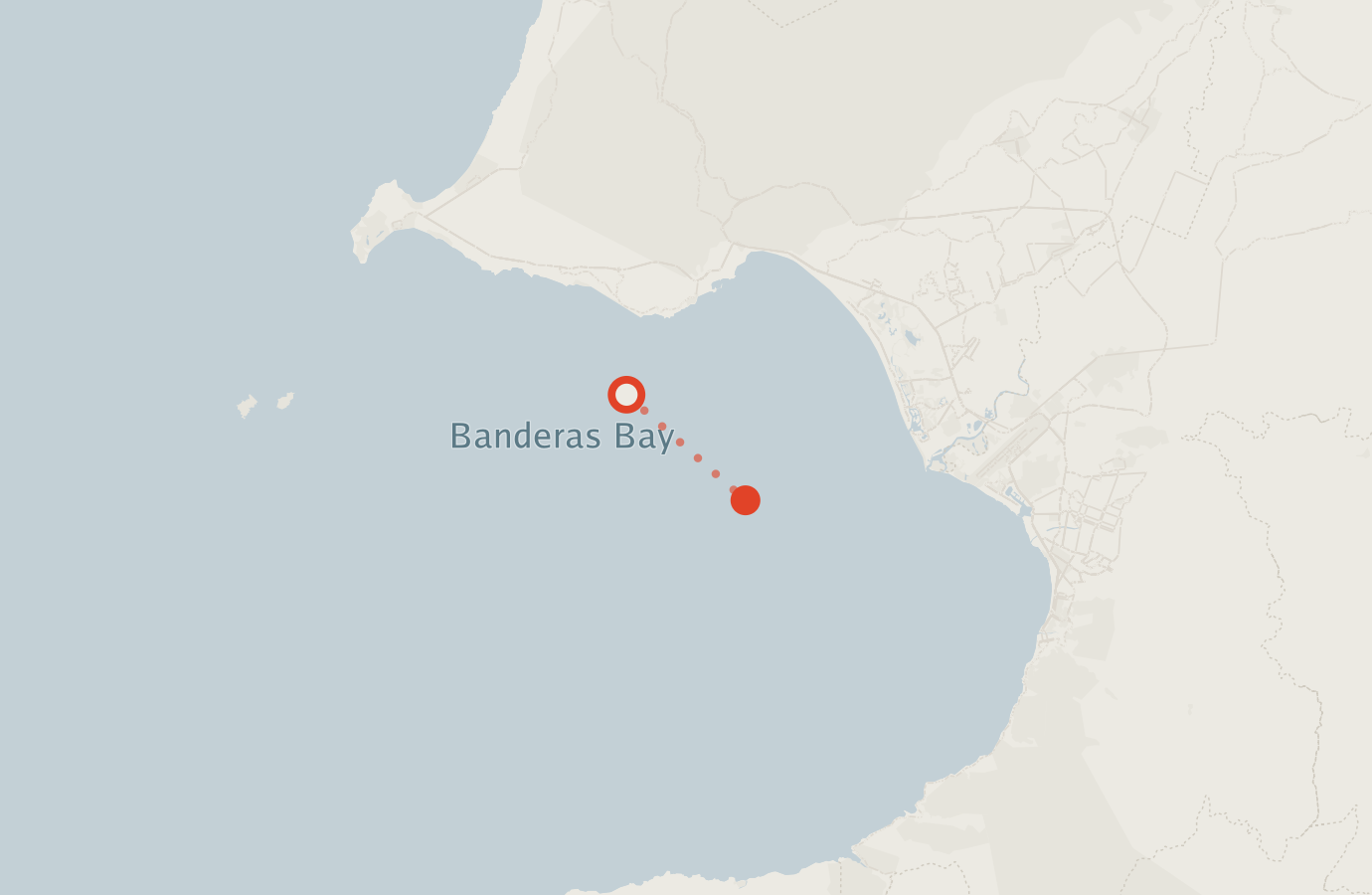 Activity map — real sighting points on an OpenStreetMap basemap