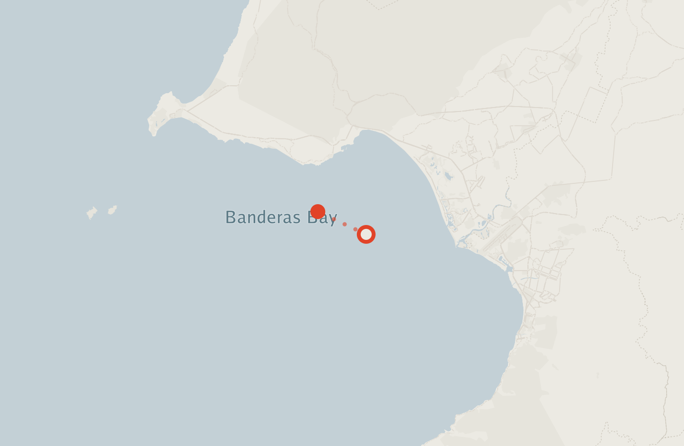 Activity map — real sighting points on an OpenStreetMap basemap