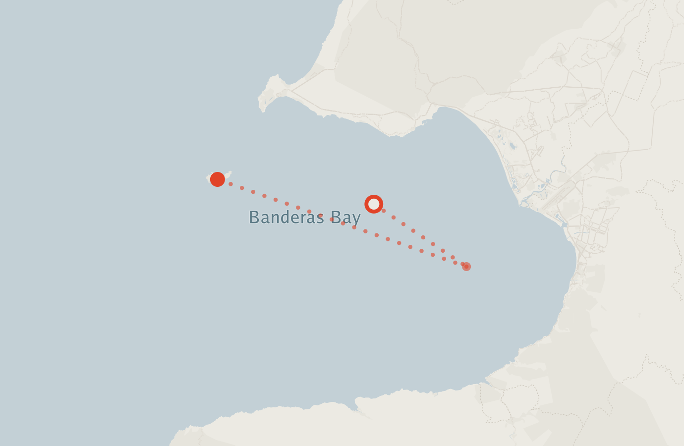 Activity map — real sighting points on an OpenStreetMap basemap