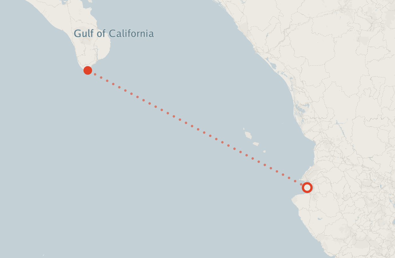 Activity map — real sighting points on an OpenStreetMap basemap