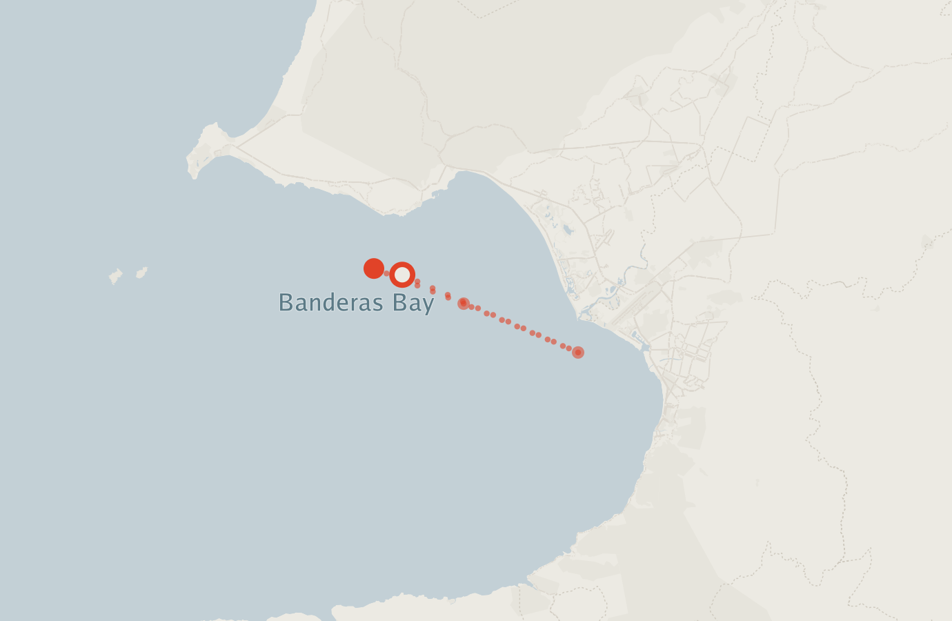 Activity map — real sighting points on an OpenStreetMap basemap