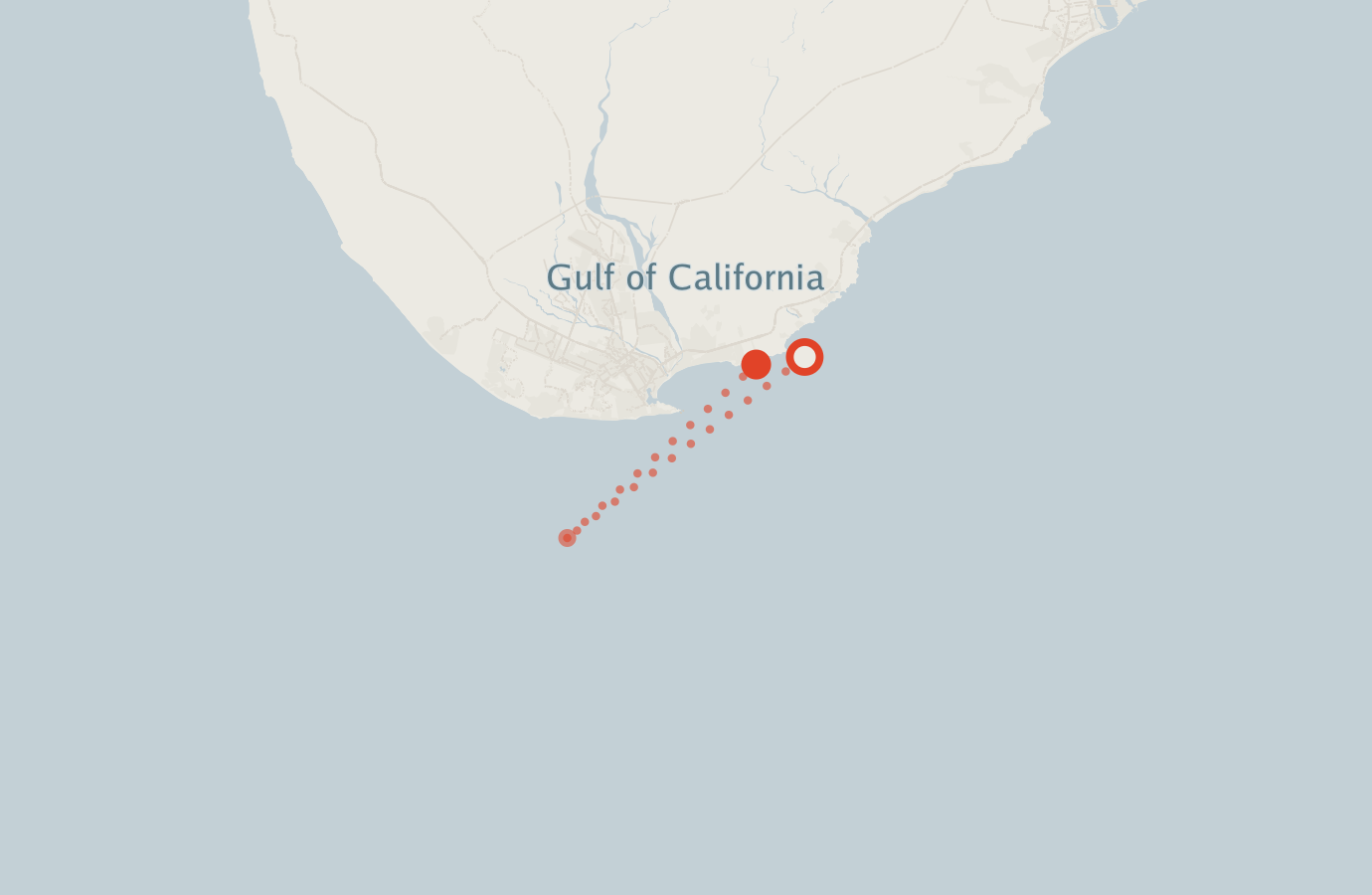 Activity map — real sighting points on an OpenStreetMap basemap