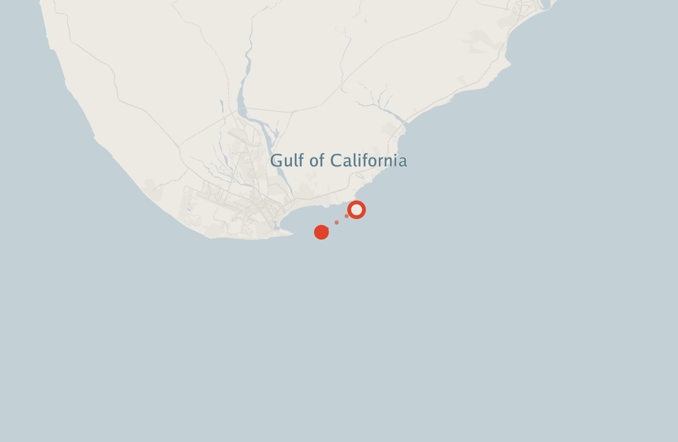 Activity map — real sighting points on an OpenStreetMap basemap
