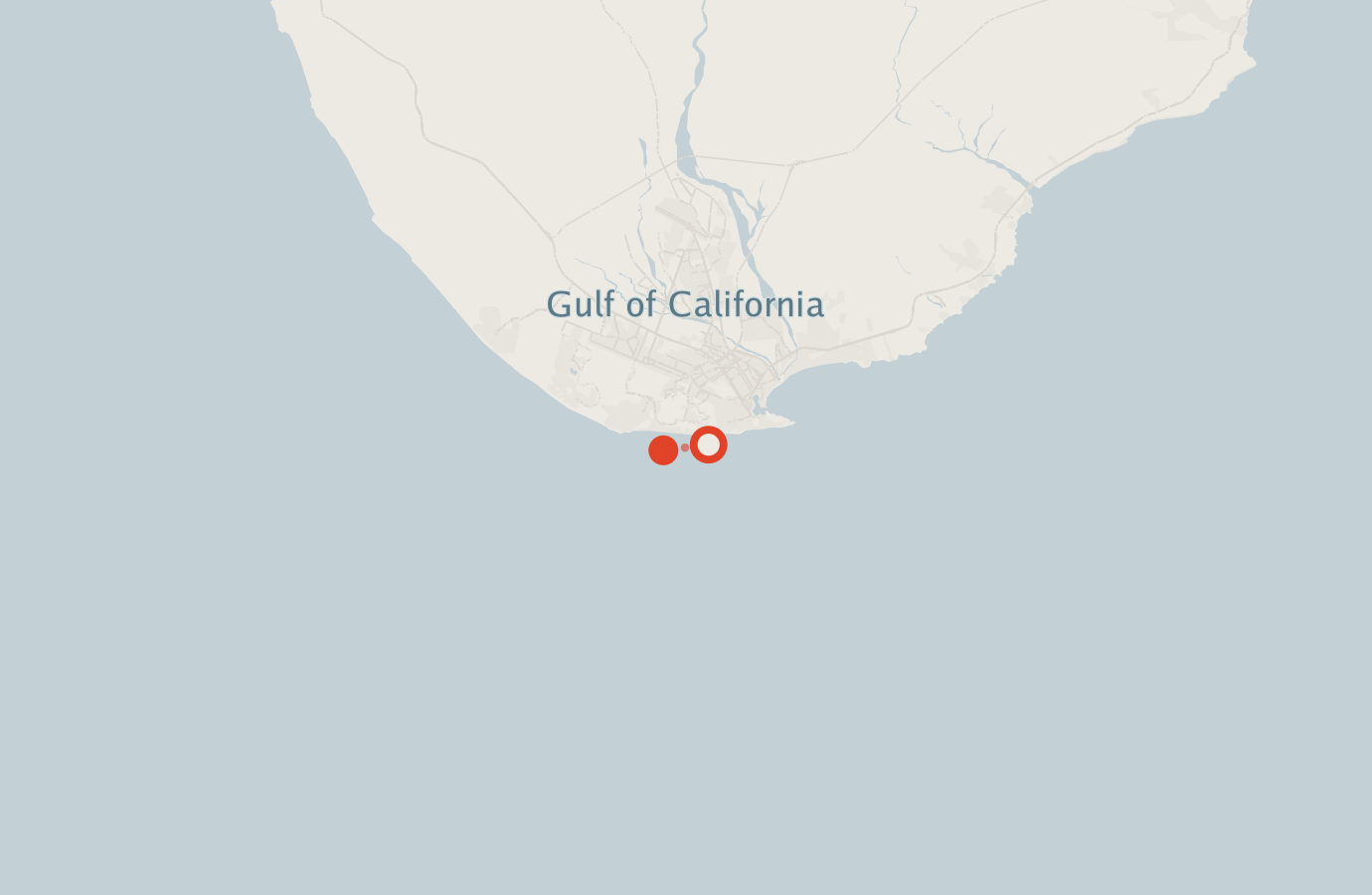 Activity map — real sighting points on an OpenStreetMap basemap