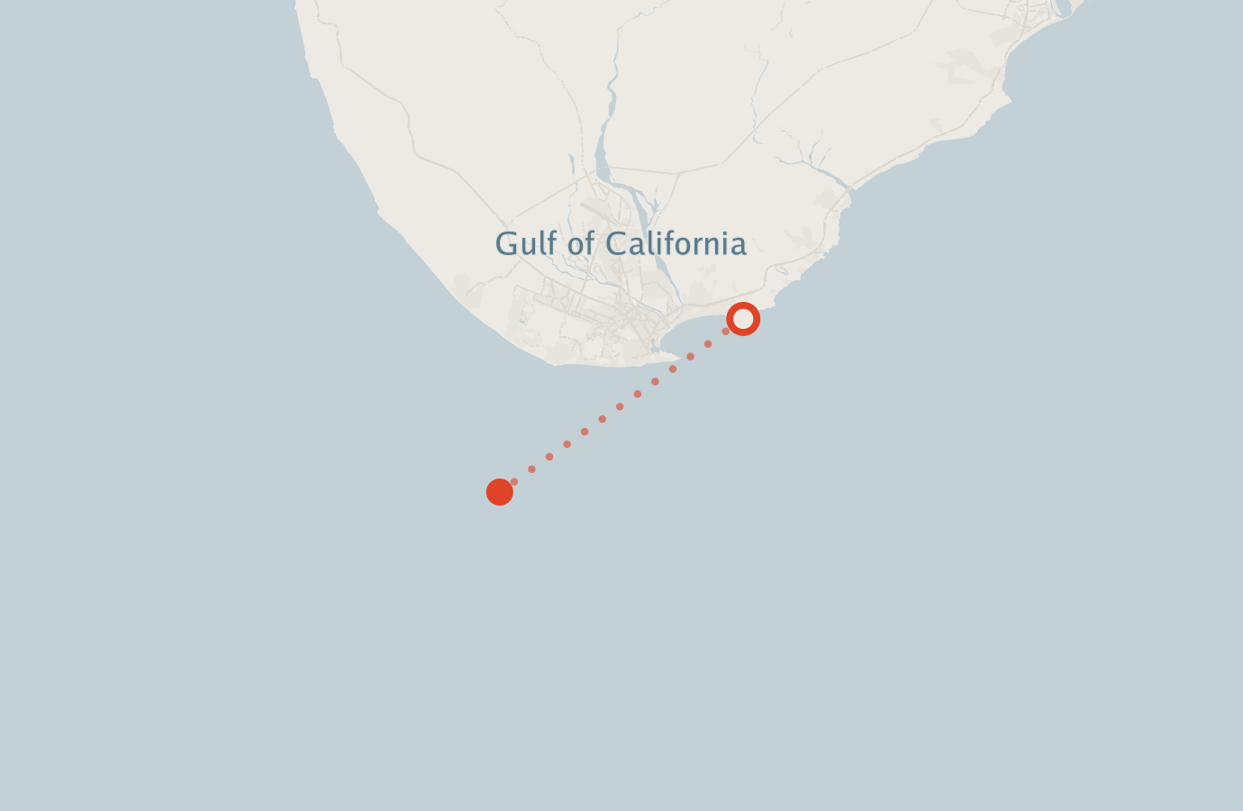 Activity map — real sighting points on an OpenStreetMap basemap