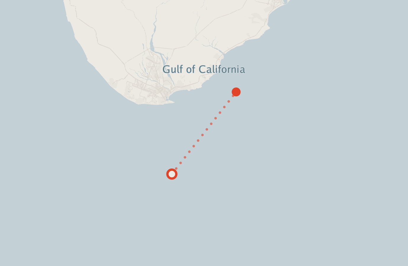 Activity map — real sighting points on an OpenStreetMap basemap