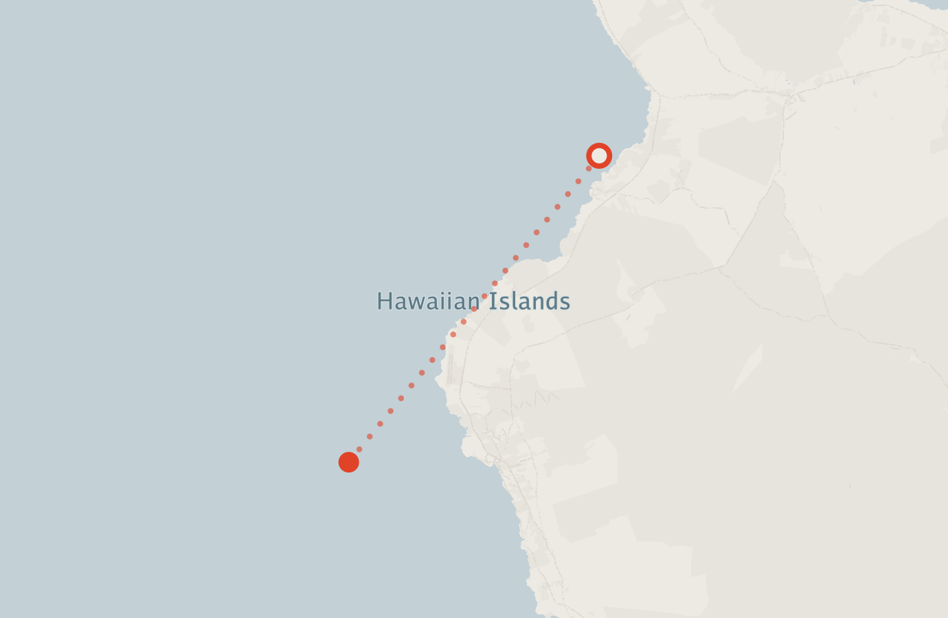 Activity map — real sighting points on an OpenStreetMap basemap