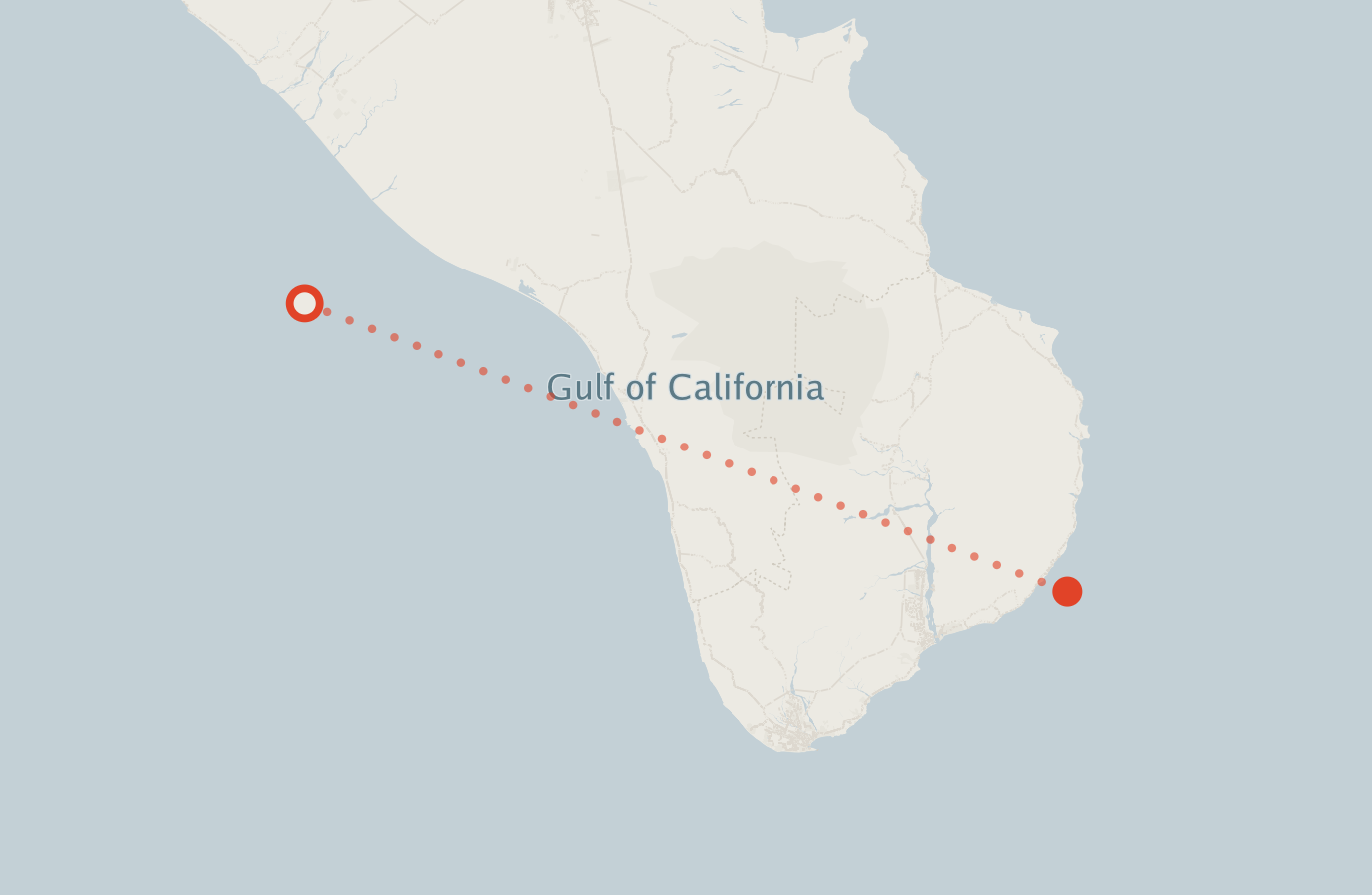 Activity map — real sighting points on an OpenStreetMap basemap