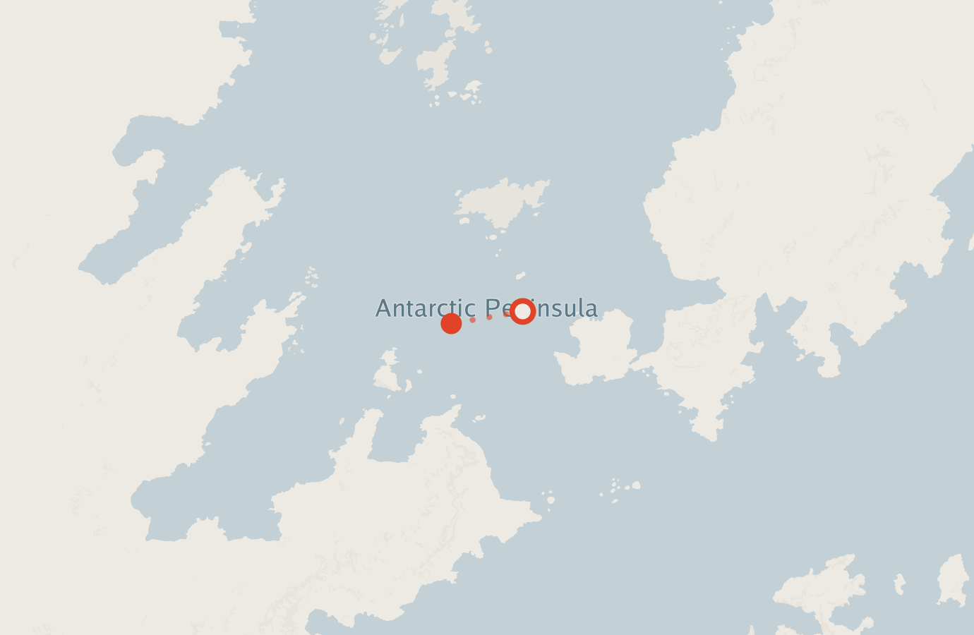 Activity map — real sighting points on an OpenStreetMap basemap