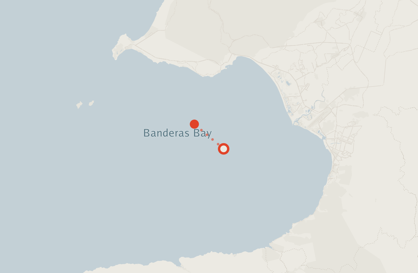 Activity map — real sighting points on an OpenStreetMap basemap