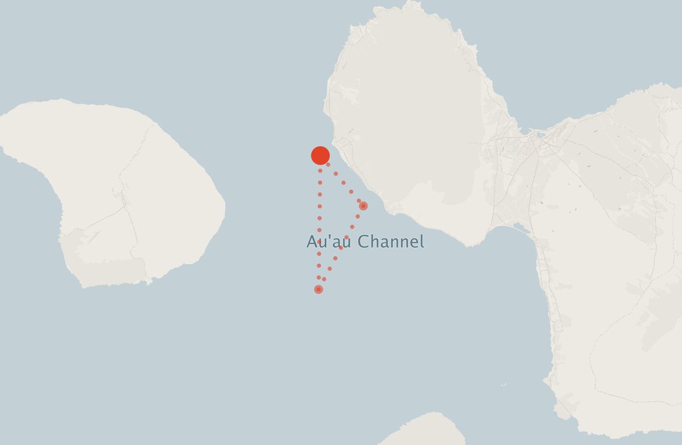 Activity map — real sighting points on an OpenStreetMap basemap