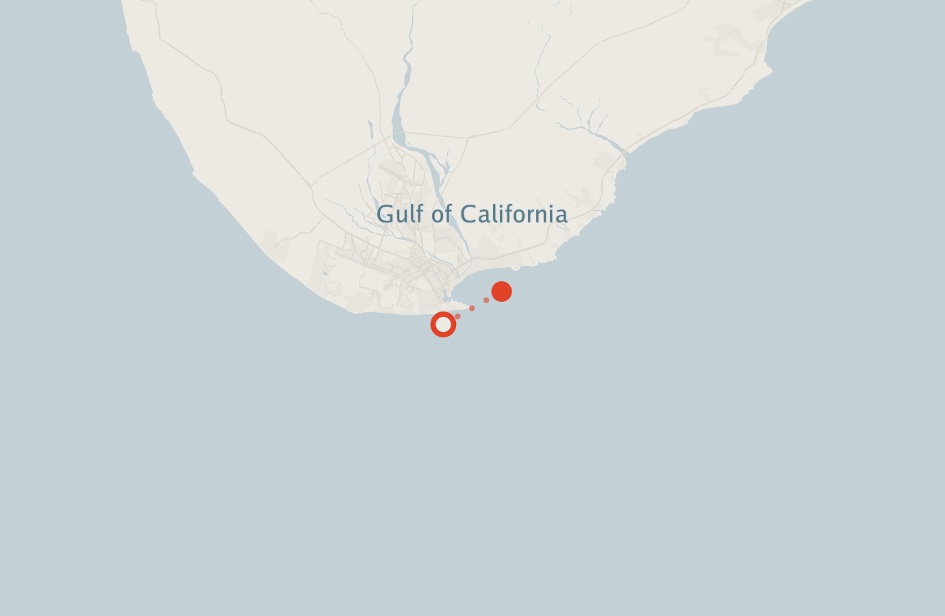 Activity map — real sighting points on an OpenStreetMap basemap