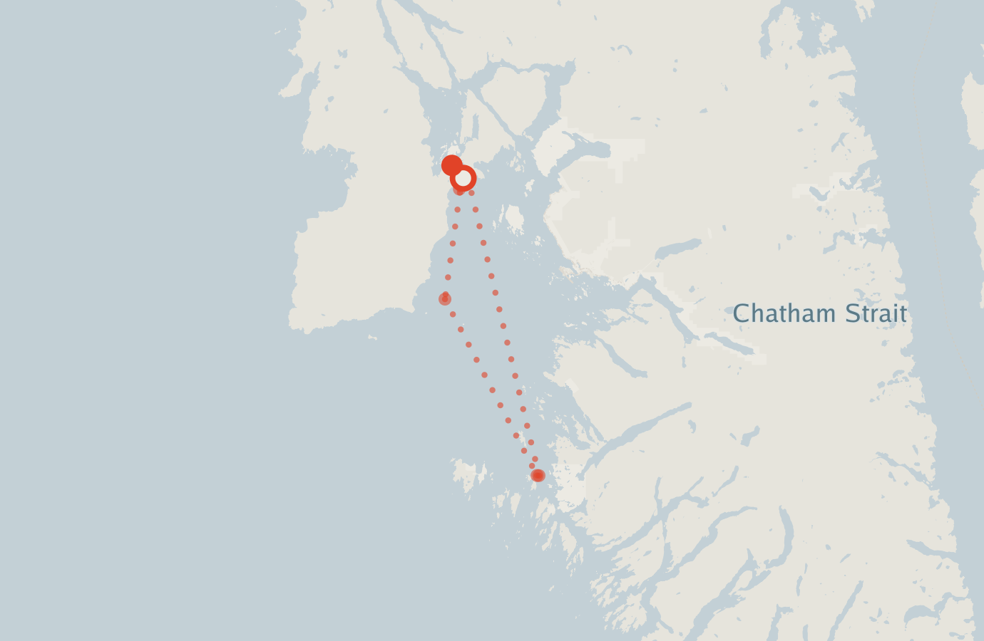 Activity map — real sighting points on an OpenStreetMap basemap
