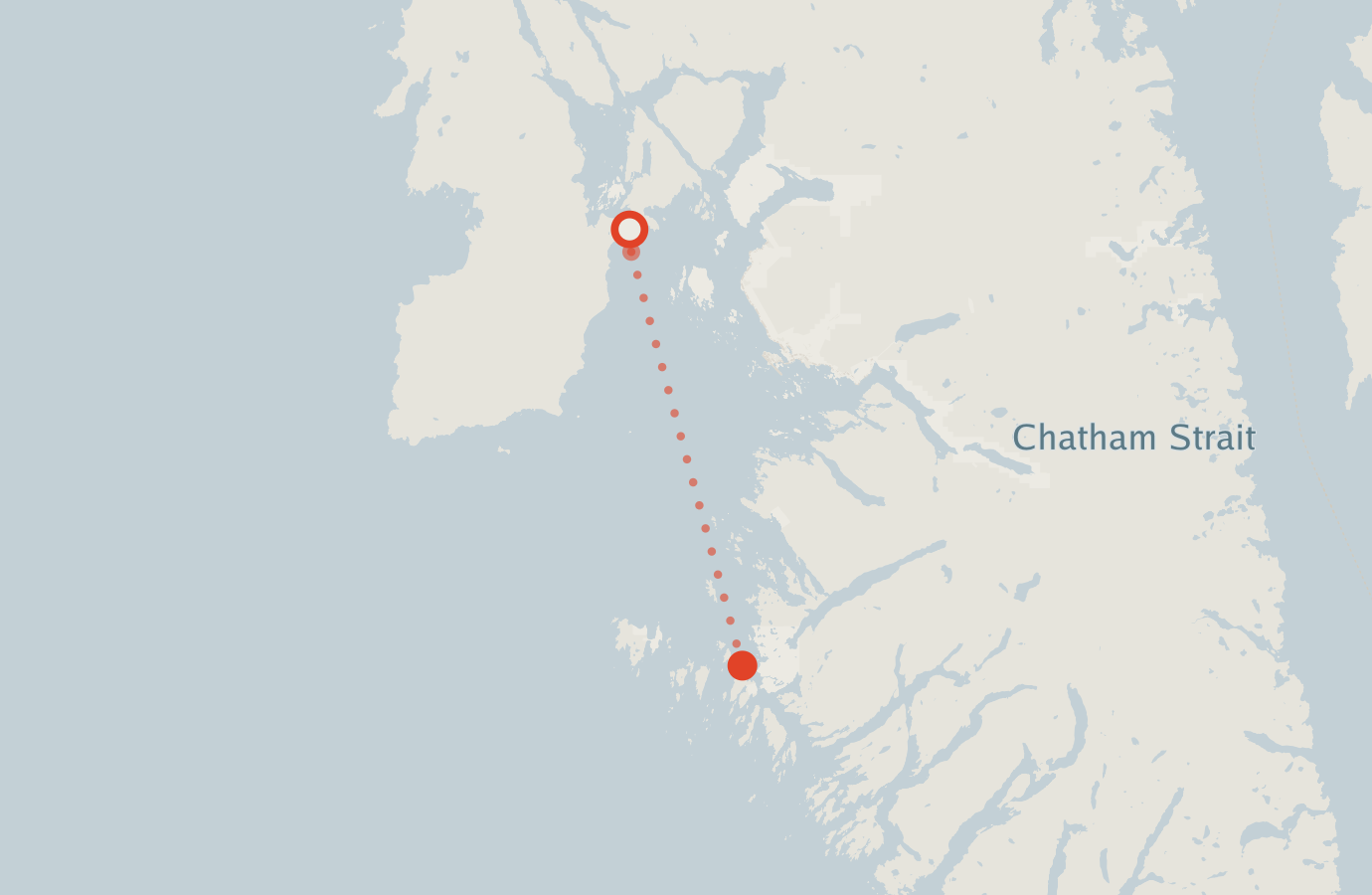 Activity map — real sighting points on an OpenStreetMap basemap