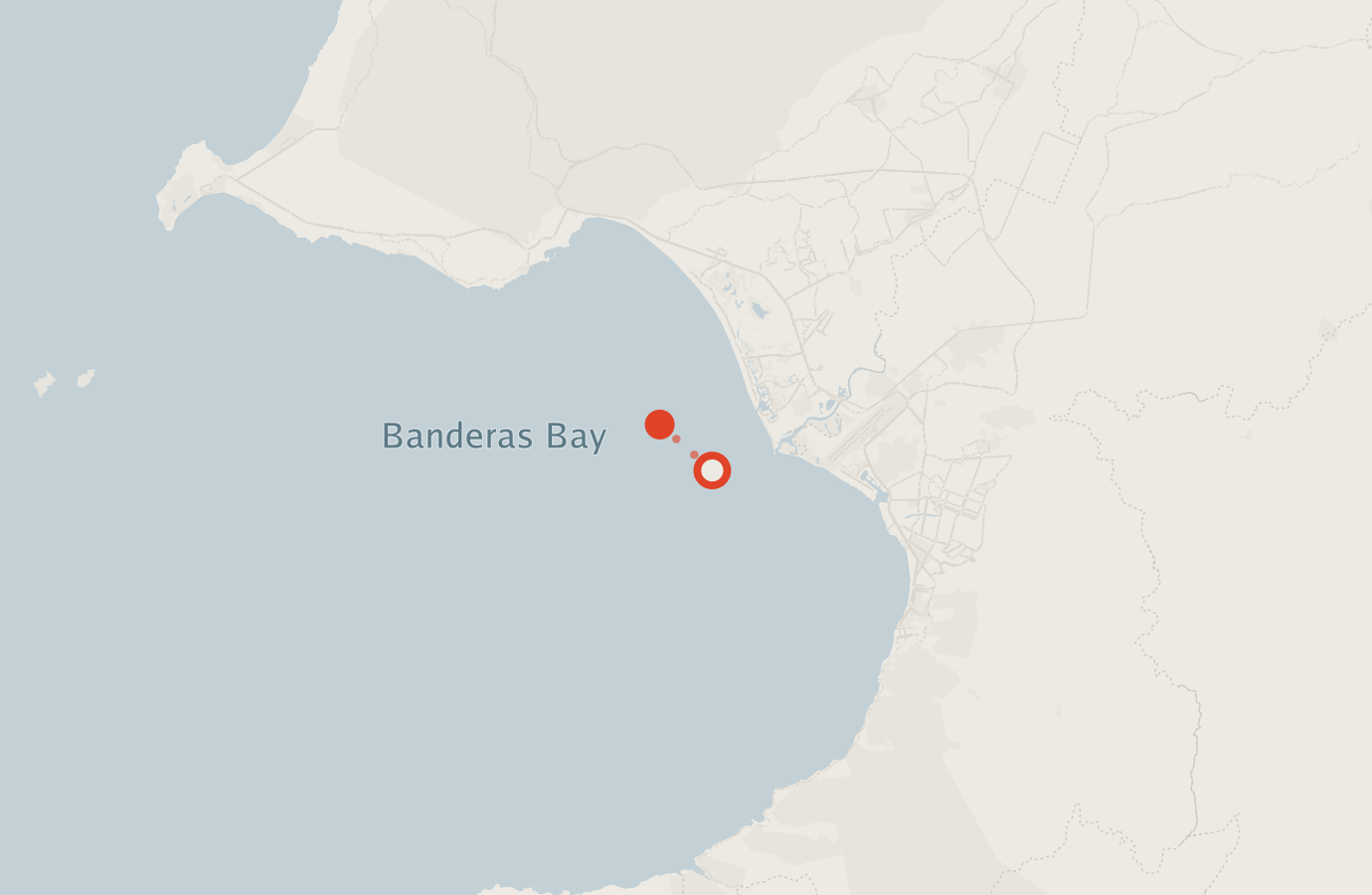 Activity map — real sighting points on an OpenStreetMap basemap