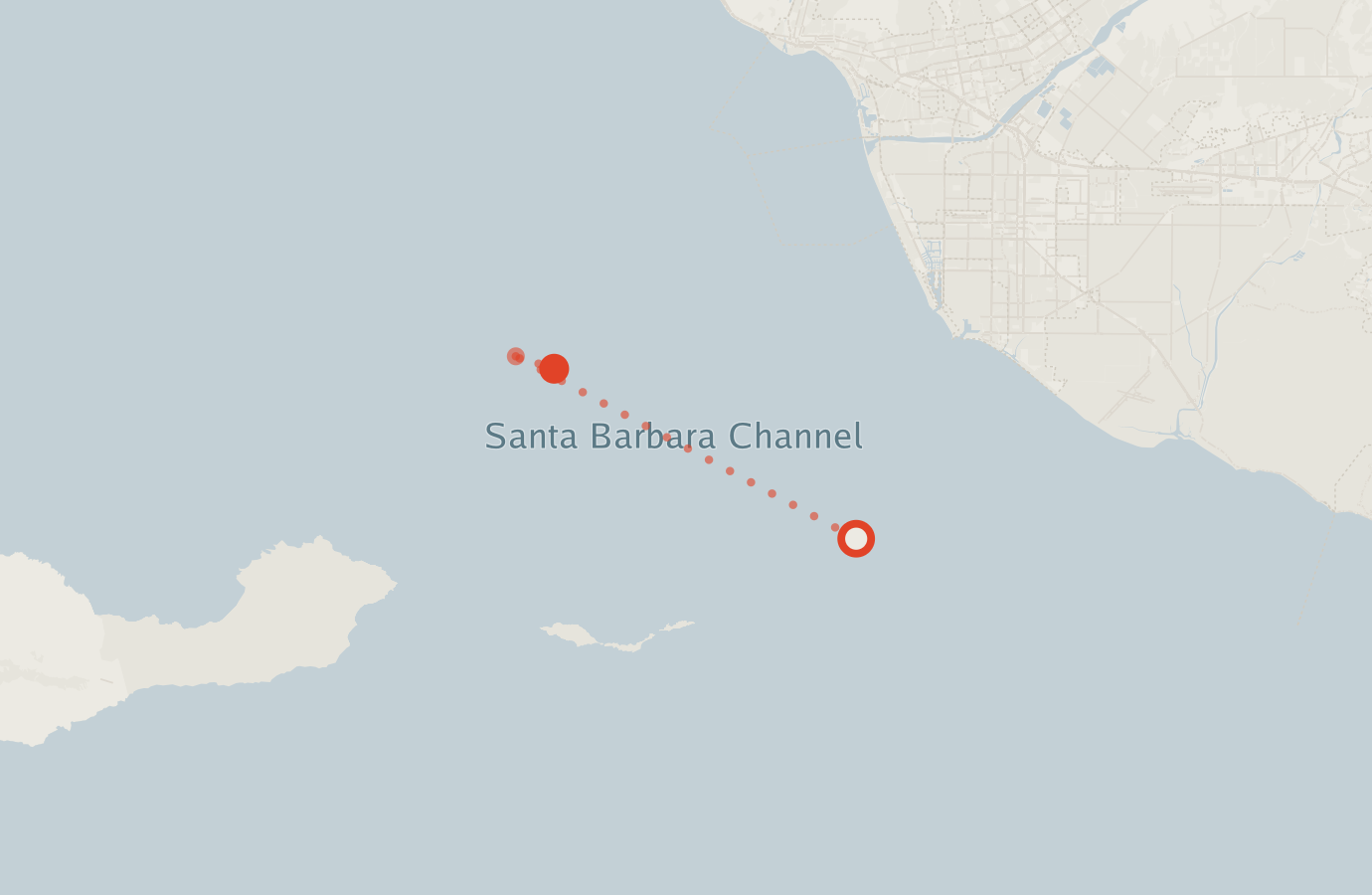 Activity map — real sighting points on an OpenStreetMap basemap
