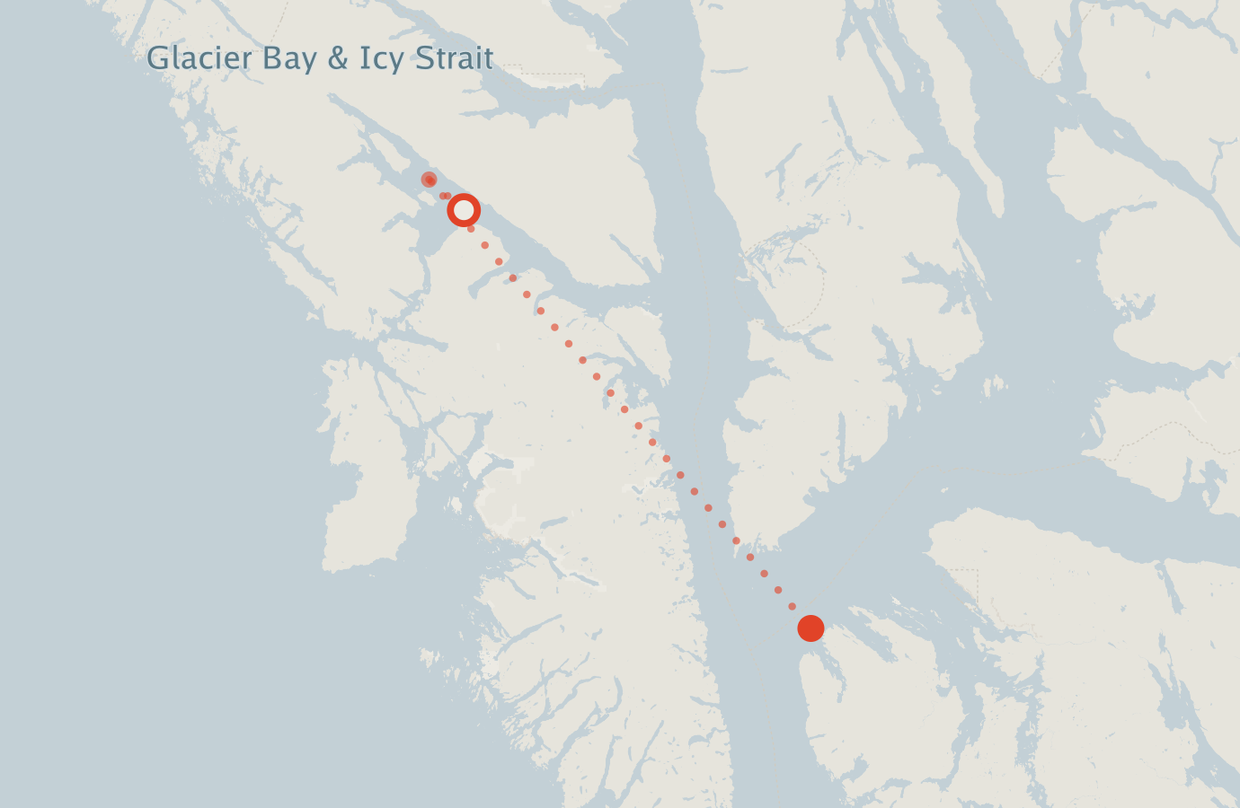Activity map — real sighting points on an OpenStreetMap basemap