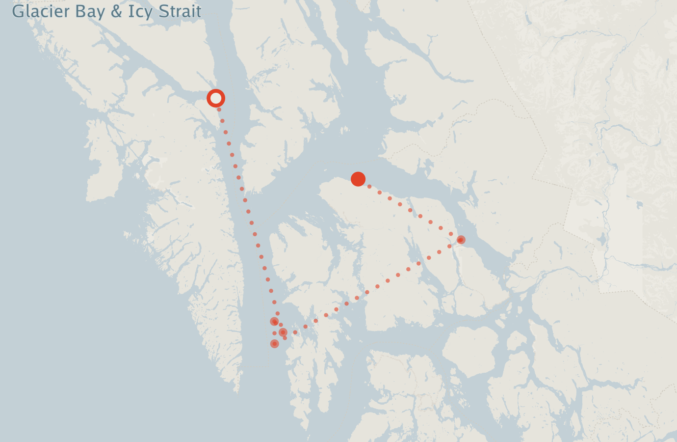Activity map — real sighting points on an OpenStreetMap basemap