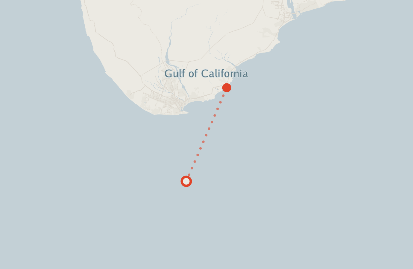 Activity map — real sighting points on an OpenStreetMap basemap