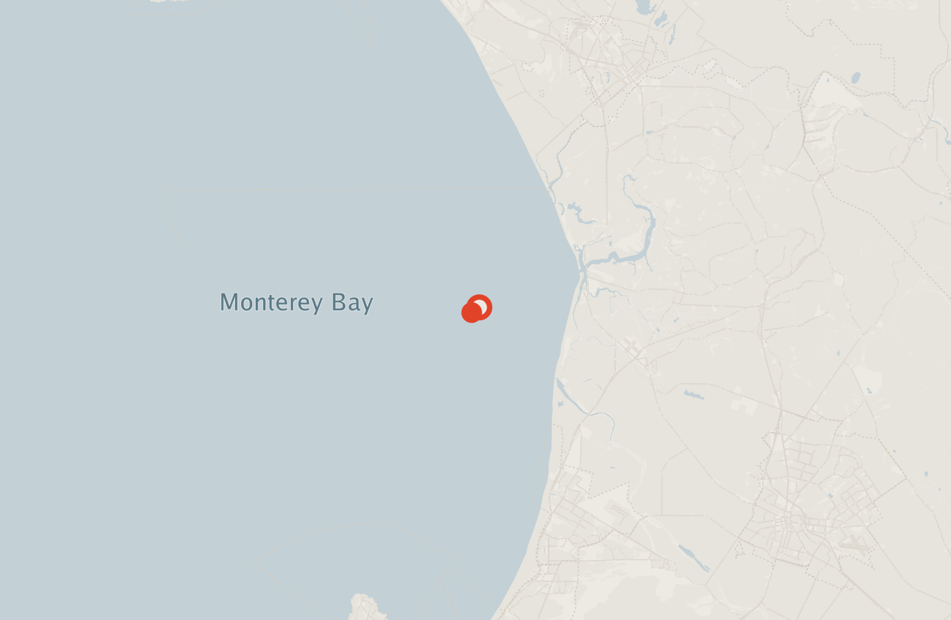 Activity map — real sighting points on an OpenStreetMap basemap