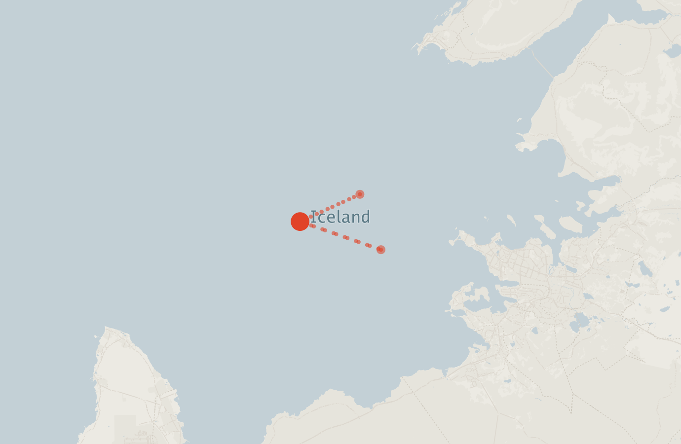 Activity map — real sighting points on an OpenStreetMap basemap