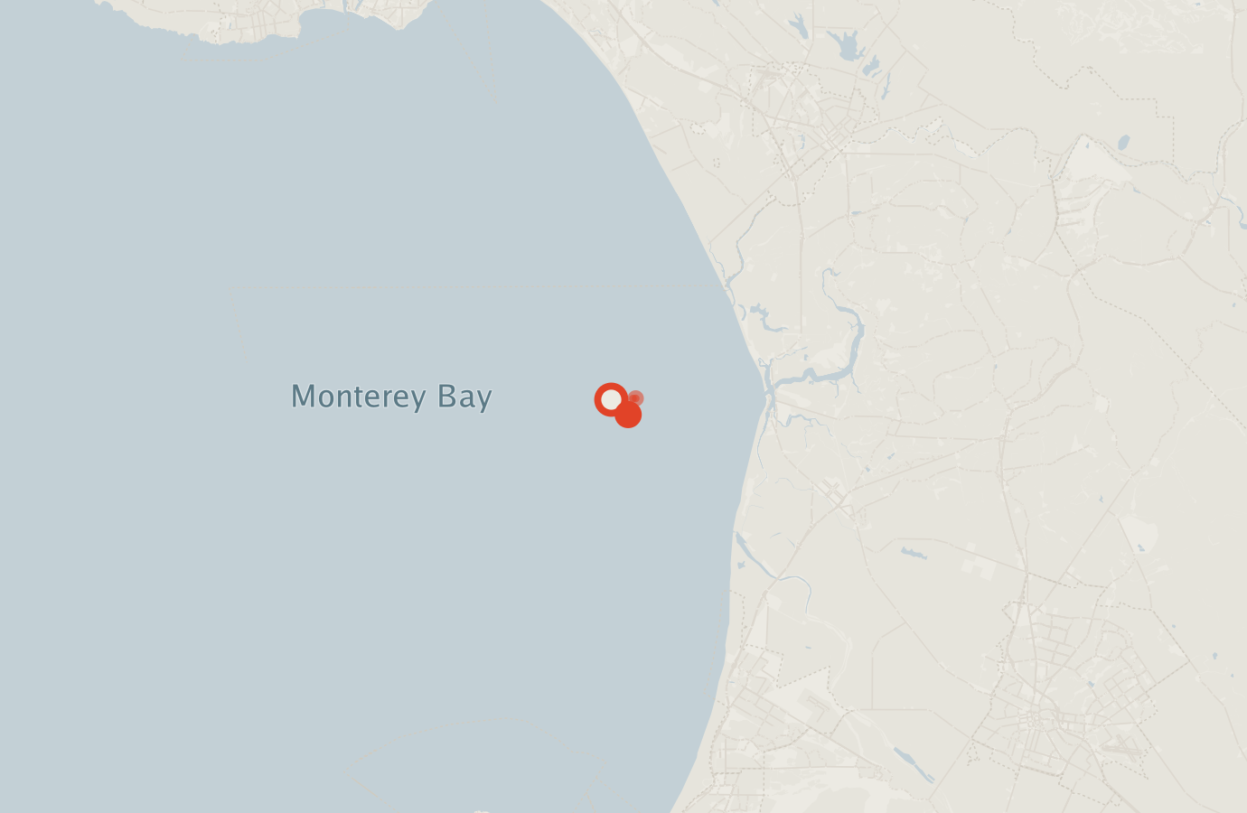 Activity map — real sighting points on an OpenStreetMap basemap