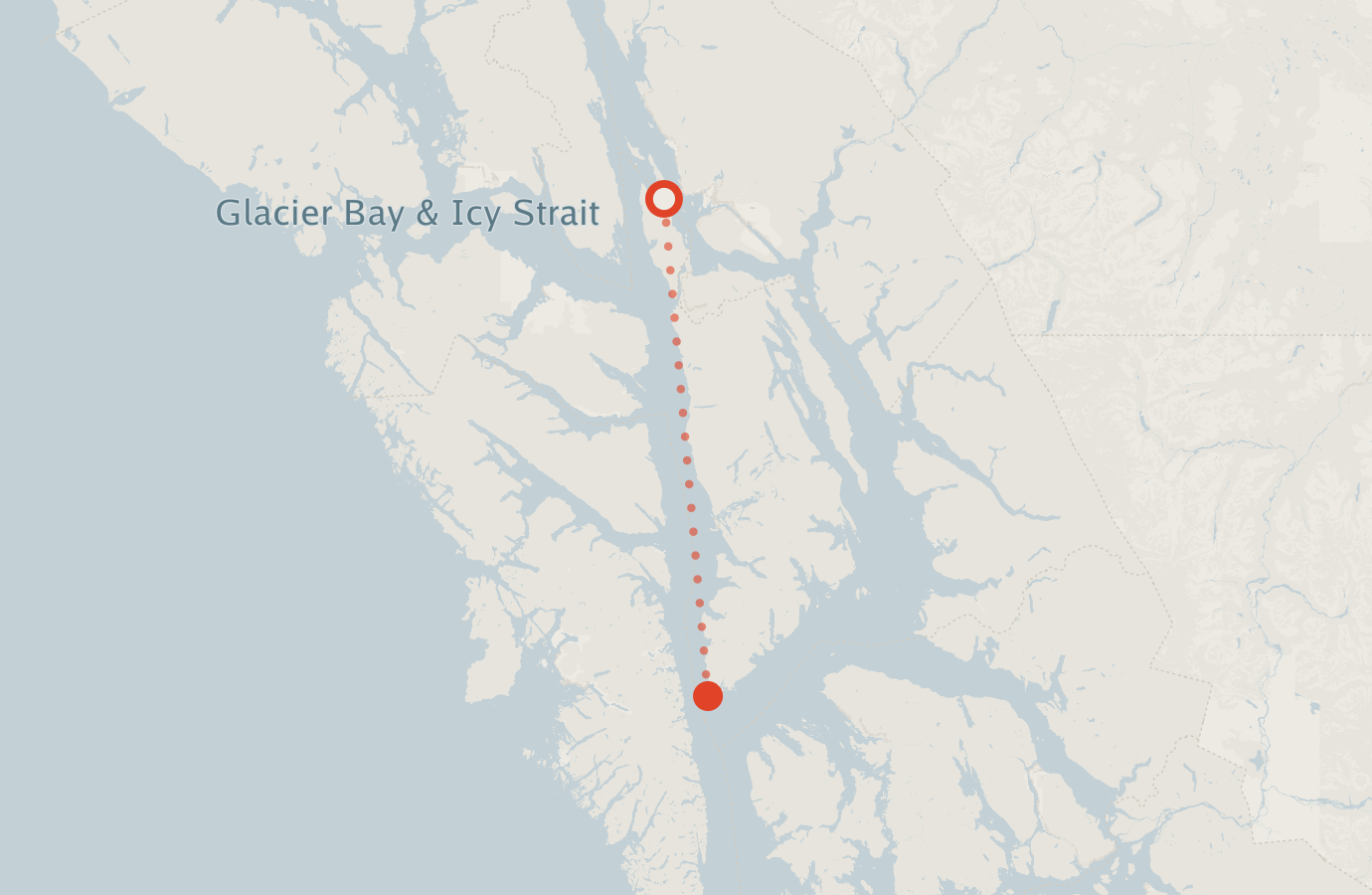 Activity map — real sighting points on an OpenStreetMap basemap