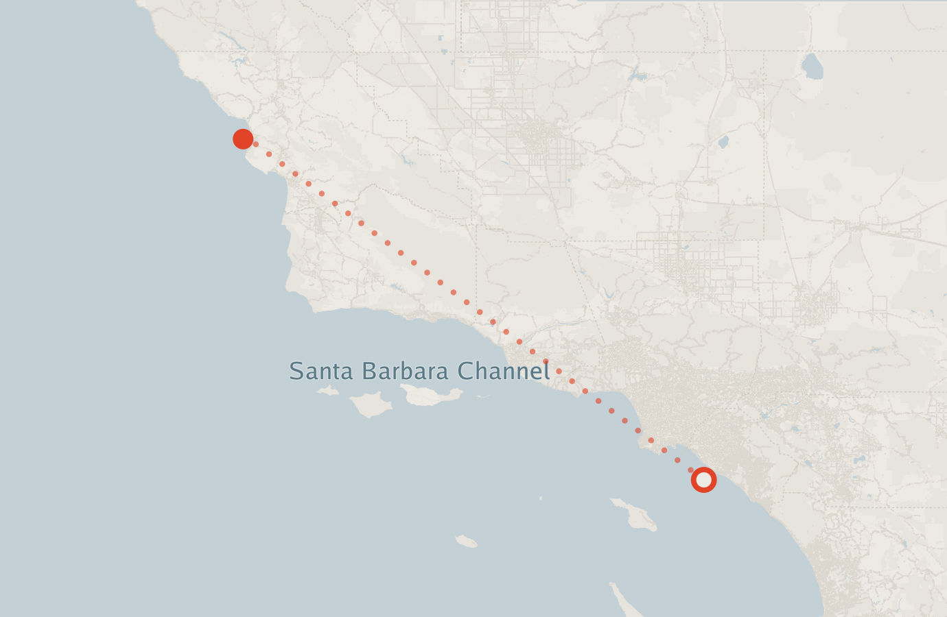 Activity map — real sighting points on an OpenStreetMap basemap