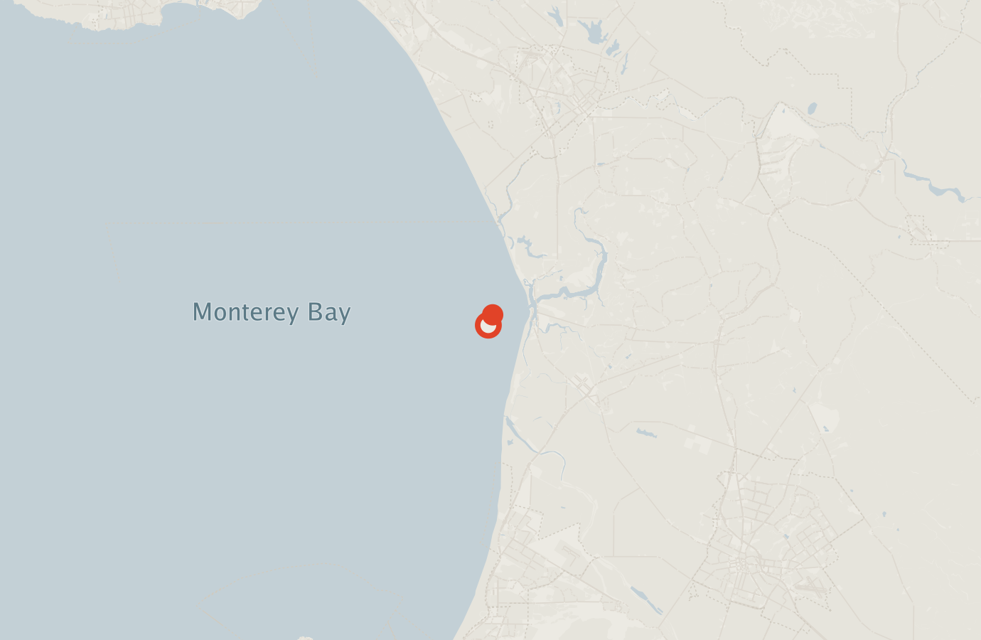 Activity map — real sighting points on an OpenStreetMap basemap