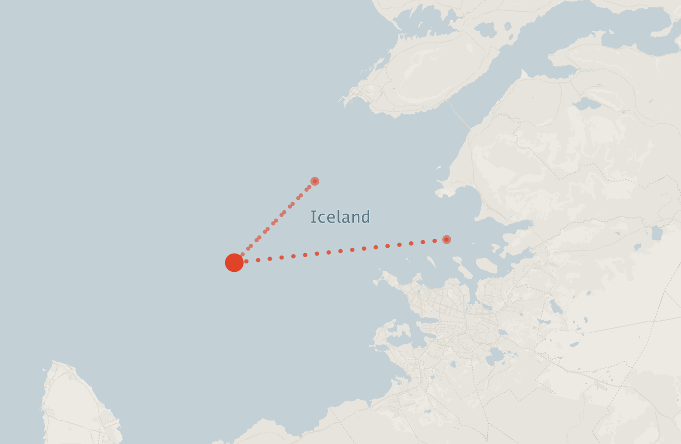 Activity map — real sighting points on an OpenStreetMap basemap