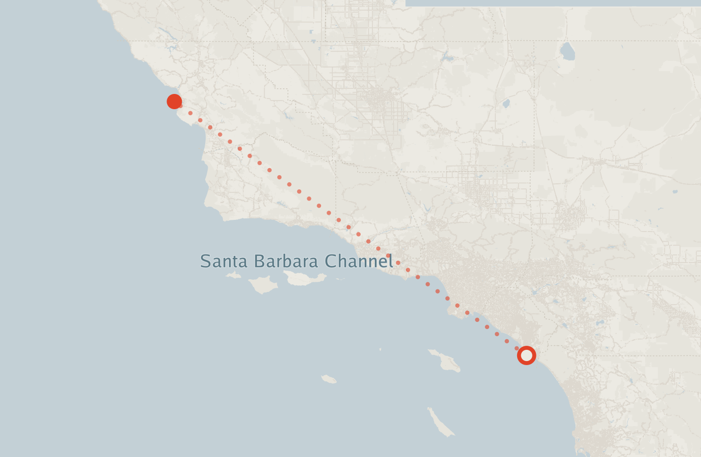 Activity map — real sighting points on an OpenStreetMap basemap