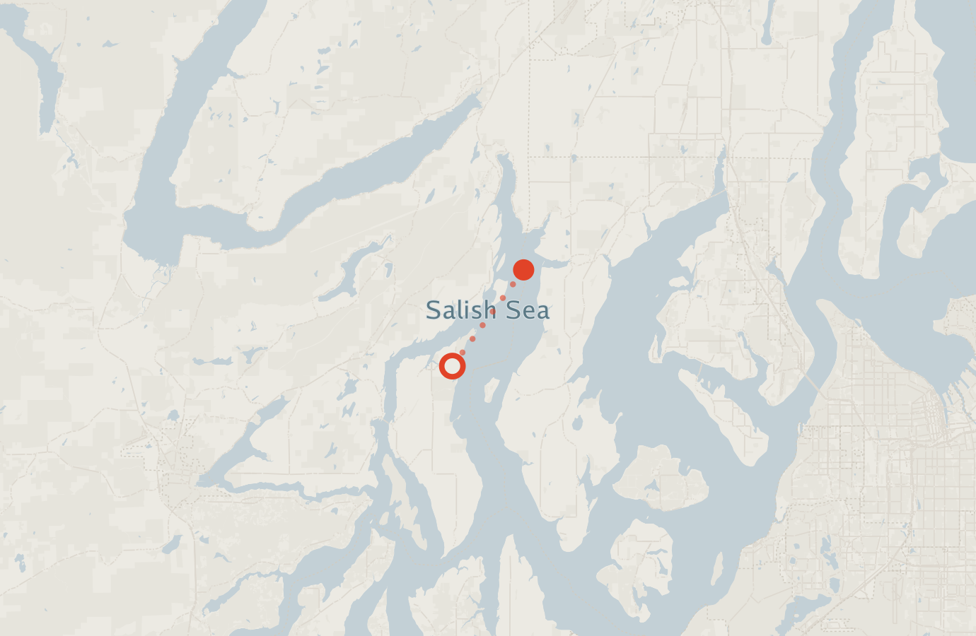 Activity map — real sighting points on an OpenStreetMap basemap