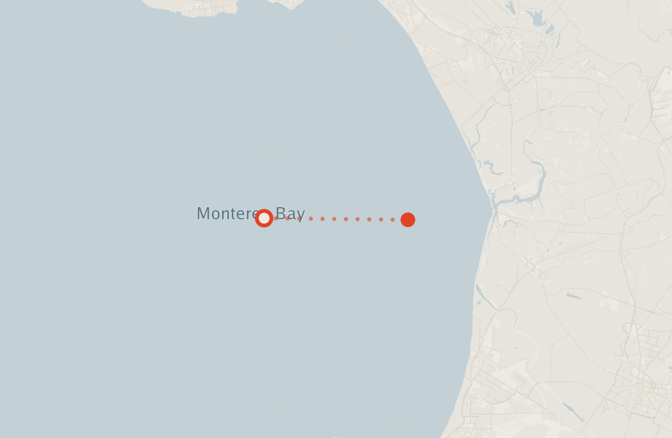 Activity map — real sighting points on an OpenStreetMap basemap
