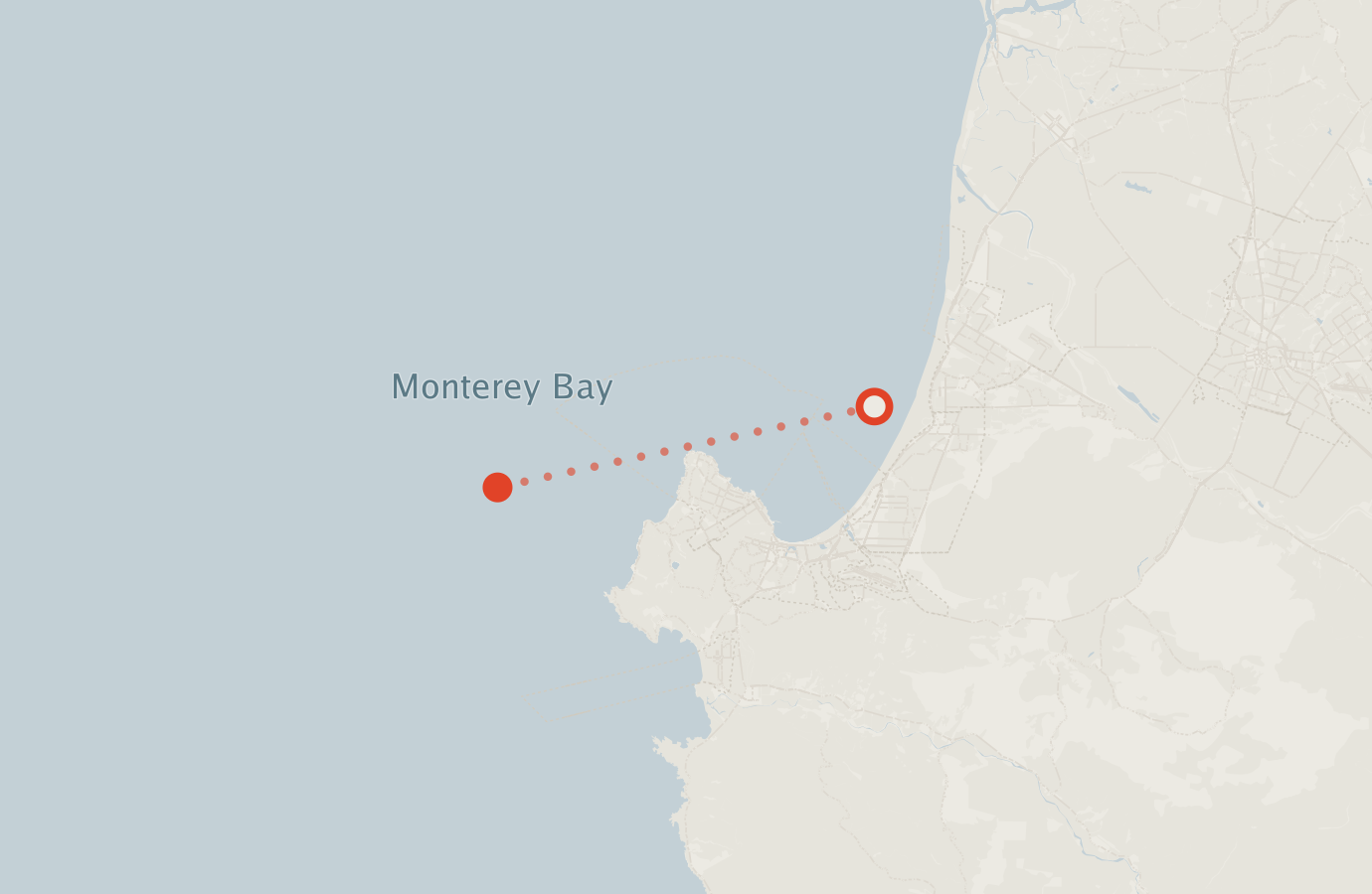 Activity map — real sighting points on an OpenStreetMap basemap