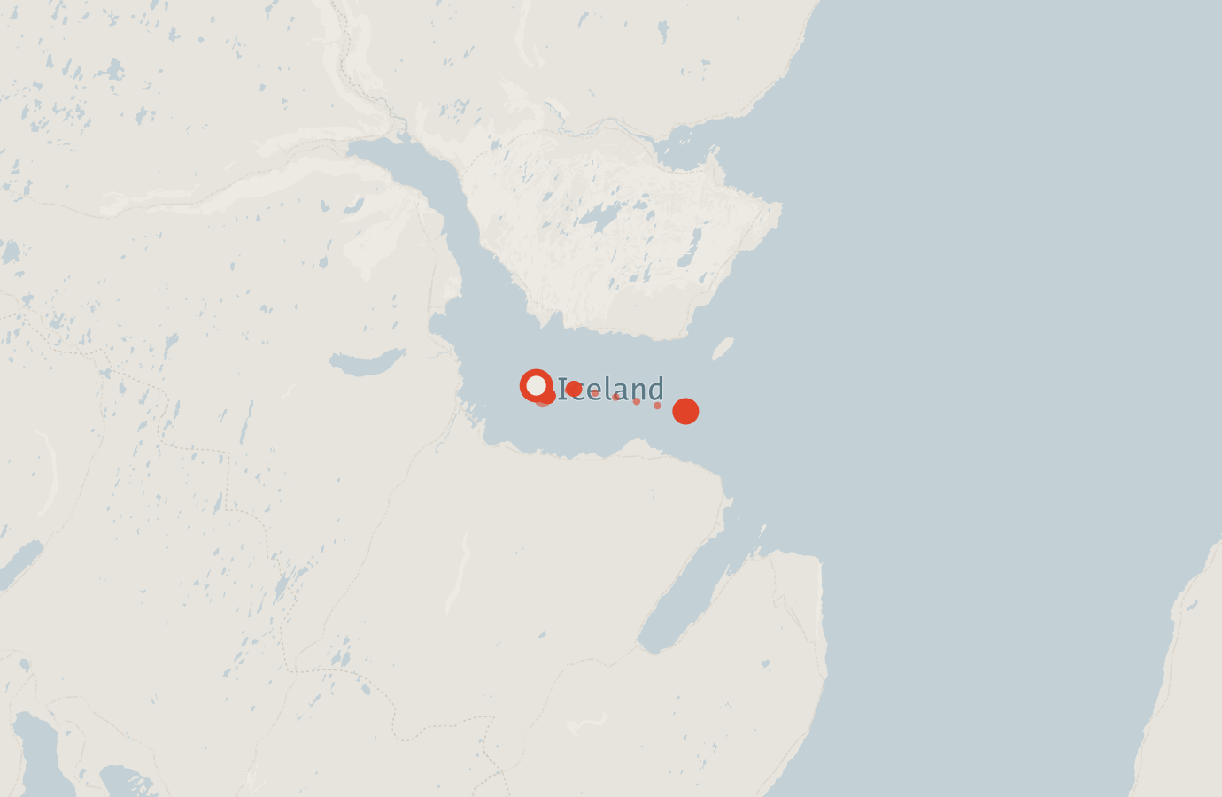 Activity map — real sighting points on an OpenStreetMap basemap