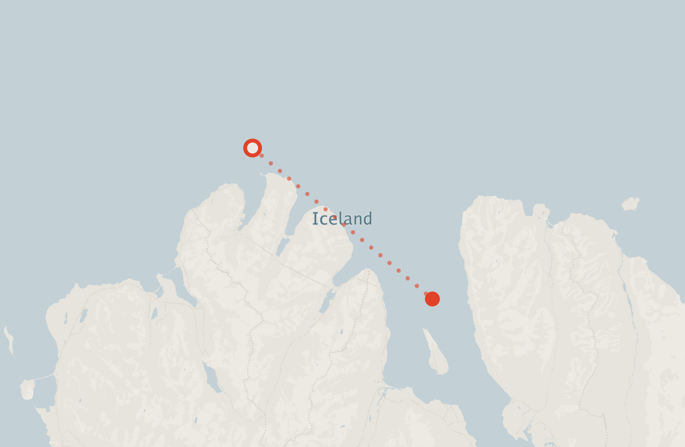 Activity map — real sighting points on an OpenStreetMap basemap