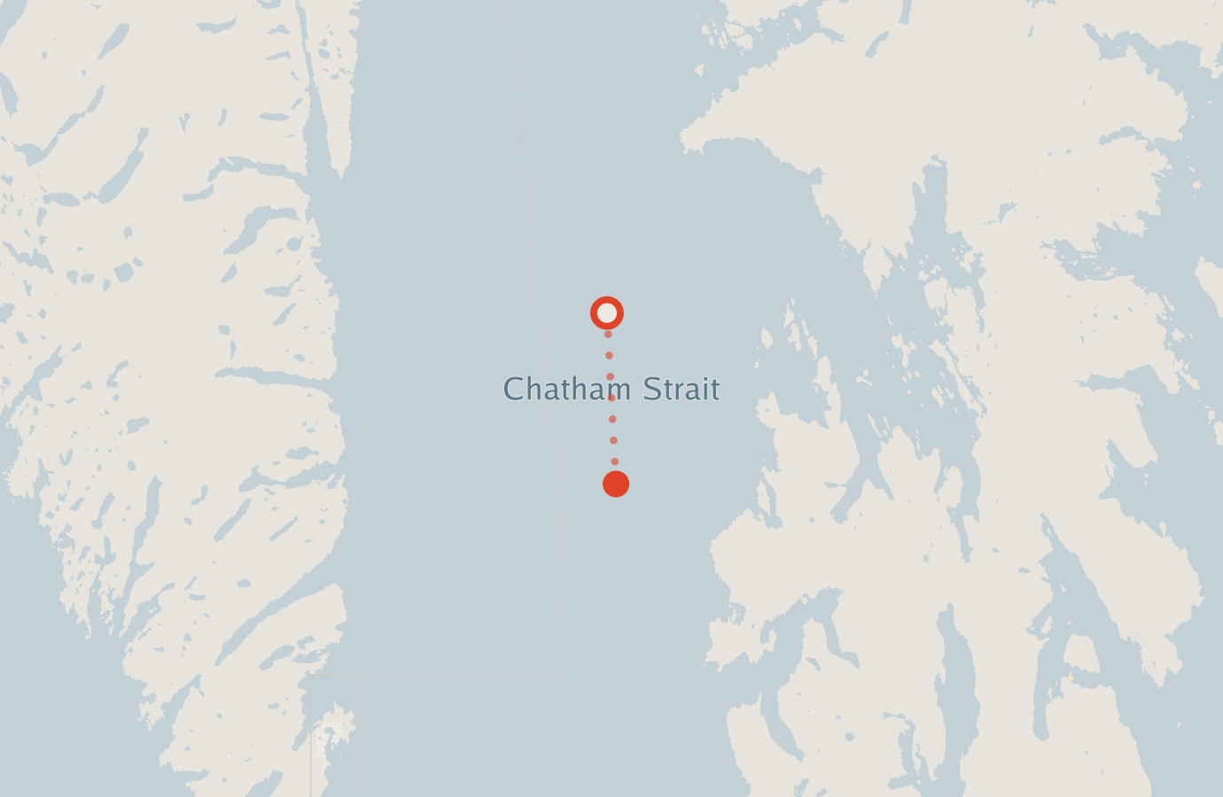 Activity map — real sighting points on an OpenStreetMap basemap