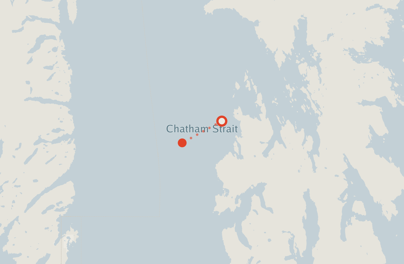 Activity map — real sighting points on an OpenStreetMap basemap