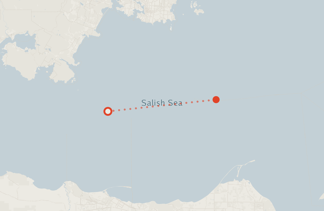 Activity map — real sighting points on an OpenStreetMap basemap