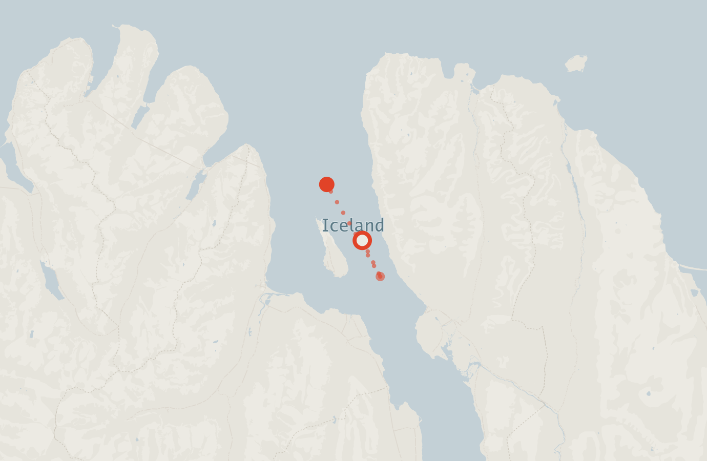 Activity map — real sighting points on an OpenStreetMap basemap