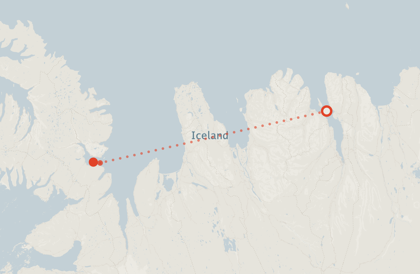 Activity map — real sighting points on an OpenStreetMap basemap