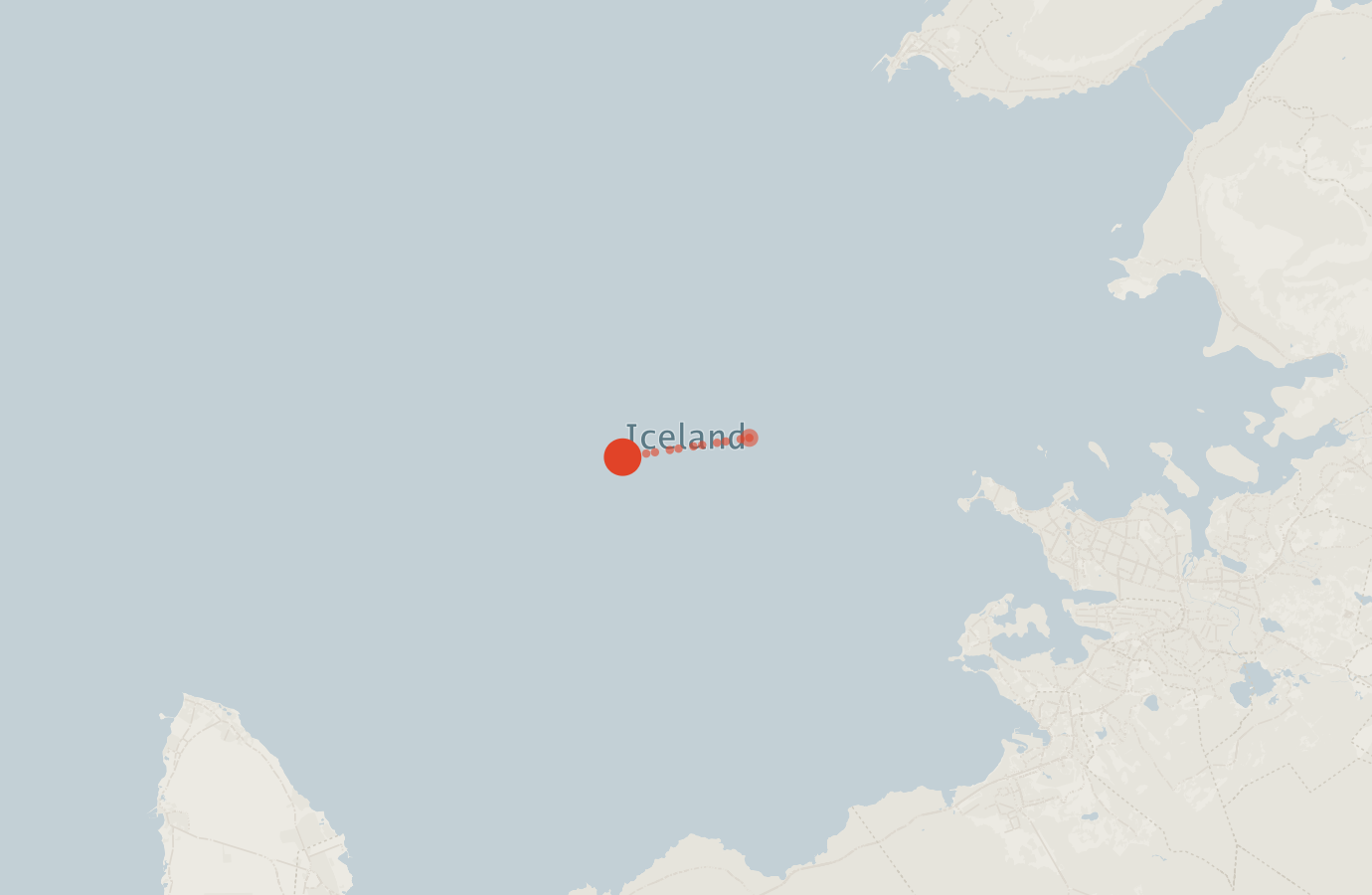 Activity map — real sighting points on an OpenStreetMap basemap